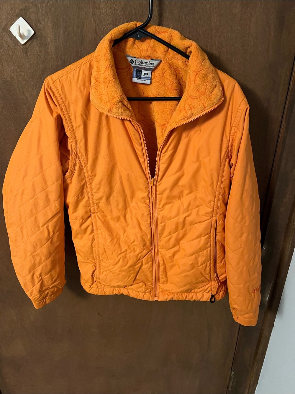 Columbia Women’s Bright Orange Insulated Puffer Vertex Interchange Jacket